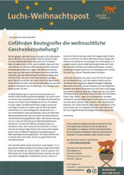 Luchs-Weihnachtspost 2025
